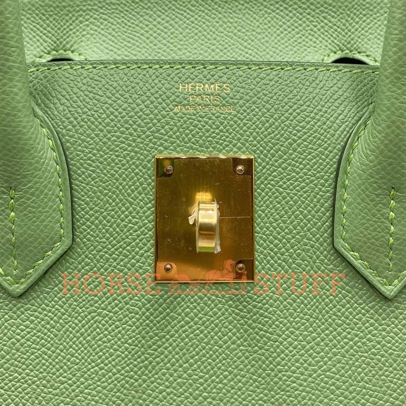 Hermès Birkin Sellier 30 Vert Criquet Epsom GHW