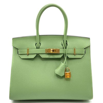 Hermès Birkin Sellier 30 Vert Criquet Epsom GHW