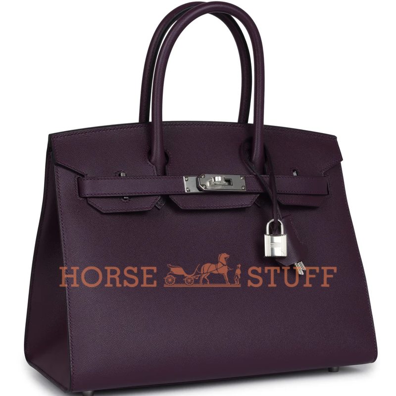 Hermès Birkin Sellier 30 Cassis Madame PHW