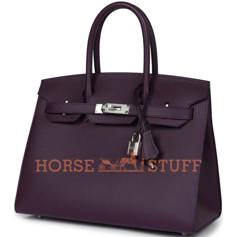 Hermès Birkin Sellier 30 Cassis Madame PHW