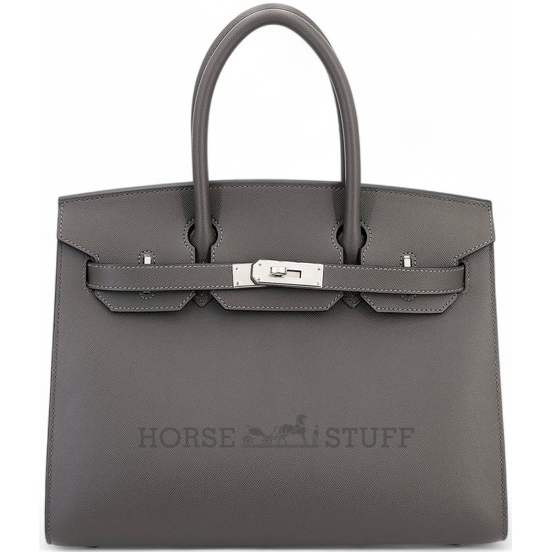 Hermès Birkin Sellier 30 Graphite Madame PHW