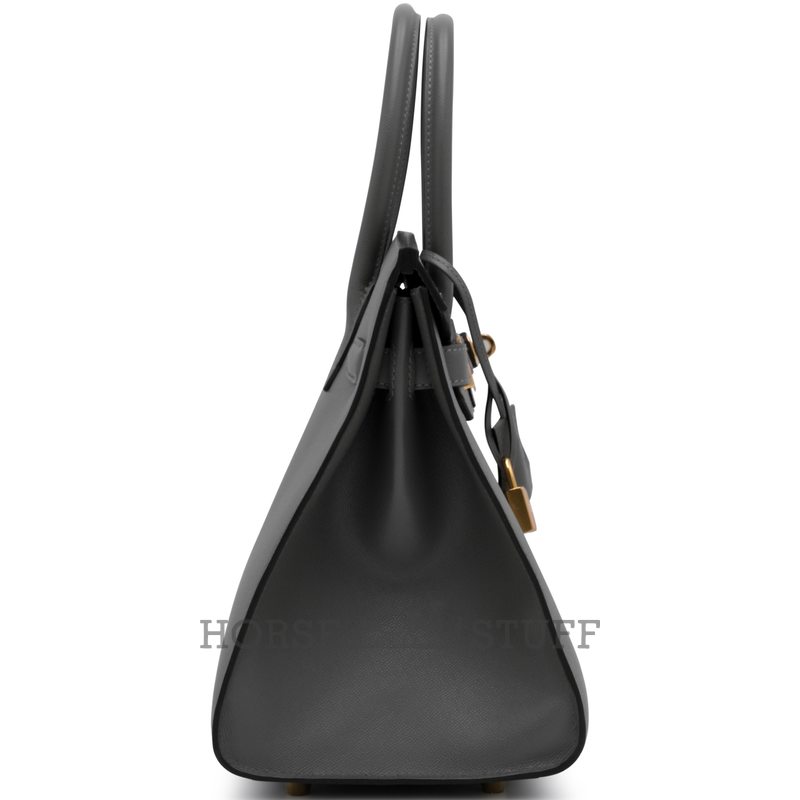Hermès Birkin Sellier 30 Gris Meyer Madame GHW