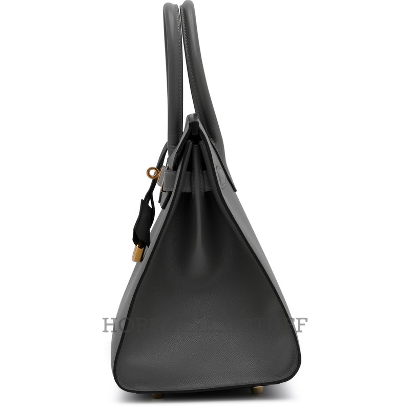 Hermès Birkin Sellier 30 Gris Meyer Madame GHW