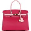 Hermès Birkin 30 Special Order HSS Rose Mexico / Rose Sakura Chèvre RGHW