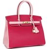 Hermès Birkin 30 Special Order HSS Rose Mexico / Rose Sakura Chèvre RGHW