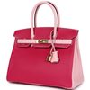 Hermès Birkin 30 Special Order HSS Rose Mexico / Rose Sakura Chèvre RGHW