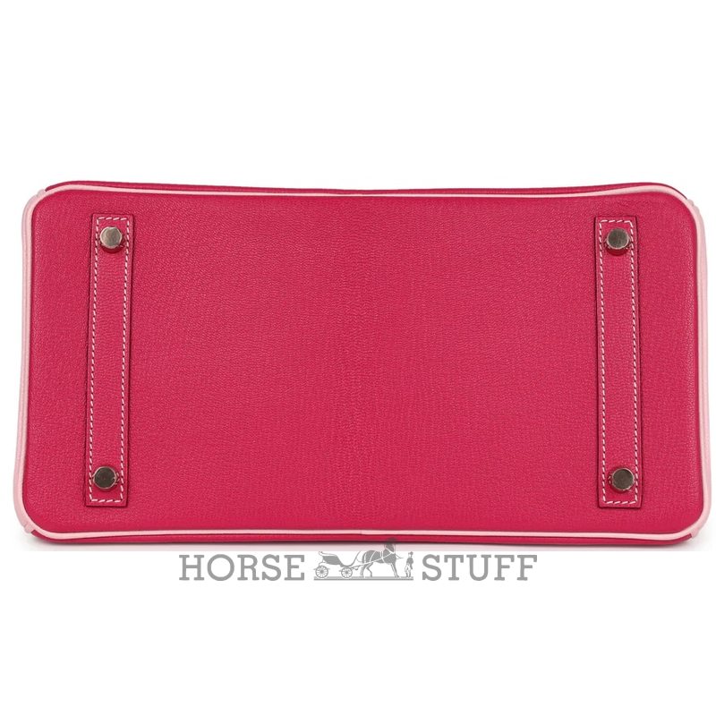 Hermès Birkin 30 Special Order HSS Rose Mexico / Rose Sakura Chèvre RGHW