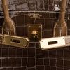 Hermès Birkin 30 Special Order HSS Gris Elephant / Ficelle Lisse Crocodile Niloticus GHW