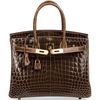 Hermès Birkin 30 Special Order HSS Gris Elephant / Ficelle Lisse Crocodile Niloticus GHW