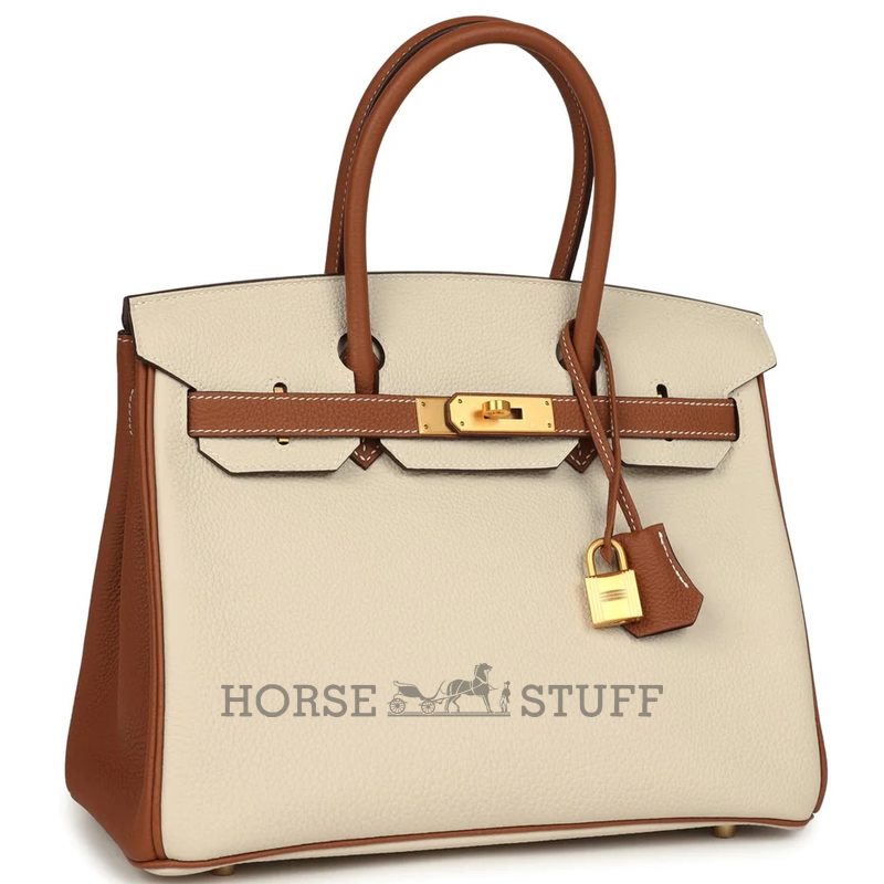 Hermès Birkin 30 Special Order HSS Craie / Gold Togo BGHW