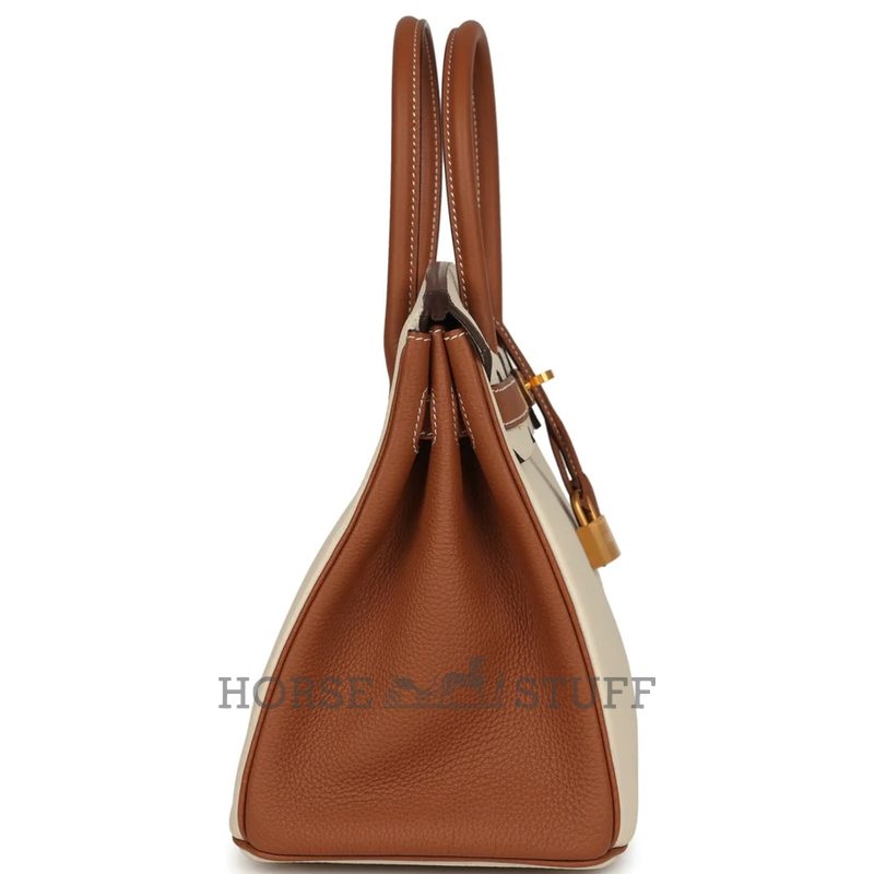 Hermès Birkin 30 Special Order HSS Craie / Gold Togo BGHW