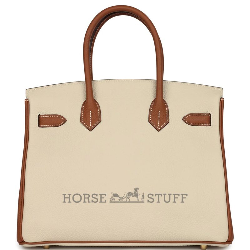 Hermès Birkin 30 Special Order HSS Craie / Gold Togo BGHW