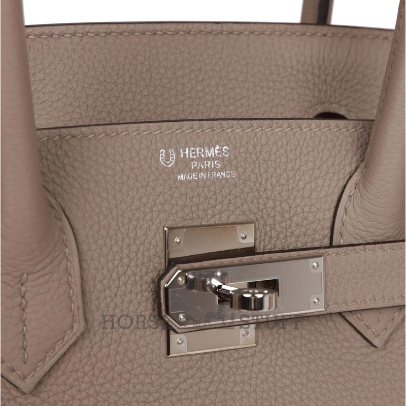 Hermès Birkin 30 Special Order HSS Gris Tourterelle / Craie Togo PHW