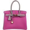 Hermès Birkin 30 Special Order HSS Rose Pourpre / Gris Asphalt Togo GHW