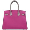 Hermès Birkin 30 Special Order HSS Rose Pourpre / Gris Asphalt Togo GHW