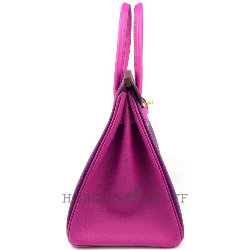 Hermès Birkin 30 Special Order HSS Anemone / Rose Pourpre Epsom BGHW