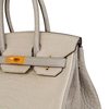 Hermès Birkin 30 Special Order HSS Beton / Gris Perle Matte Crocodile Alligator BGHW