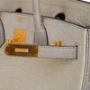 Hermès Birkin 30 Special Order HSS Beton / Gris Perle Matte Crocodile Alligator BGHW