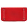 Hermès Birkin 30 Special Order HSS Rouge Casaque / White Clemence PHW