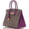 Hermès Birkin 30 Special Order HSS Etain / Anemone Epsom RGHW