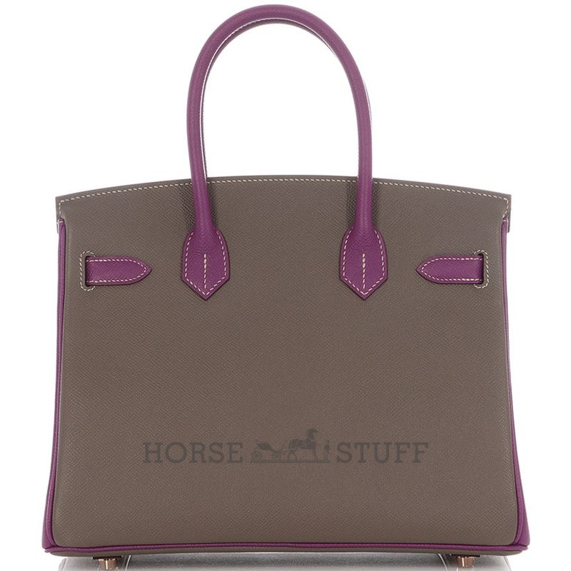 Hermès Birkin 30 Special Order HSS Etain / Anemone Epsom RGHW