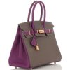 Hermès Birkin 30 Special Order HSS Etain / Anemone Epsom RGHW