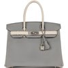 Hermès Birkin 30 Special Order HSS Gris Mouette / Craie Epsom BPHW
