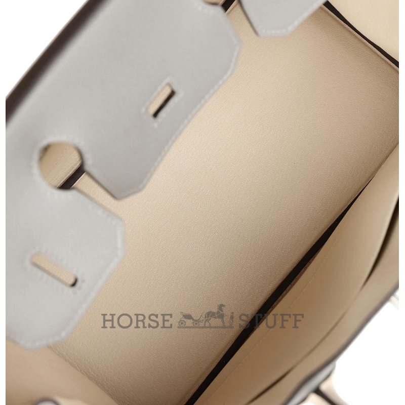 Hermès Birkin 30 Special Order HSS Gris Mouette / Craie Epsom BPHW