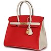 Hermès Birkin 30 Special Order HSS Rouge de Coeur / Craie Epsom GHW