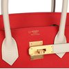Hermès Birkin 30 Special Order HSS Rouge de Coeur / Craie Epsom GHW