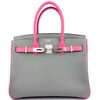 Hermès Birkin 30 Special Order HSS Gris Mouette / Rose Azalee Epsom BPHW