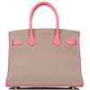 Hermès Birkin 30 Special Order HSS Gris Asphalt / Rose Azalee Epsom Permabrass