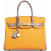 Hermès Birkin 30 Special Order HSS Jaune d'Or / Gris Asphalt Epsom BGHW