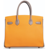 Hermès Birkin 30 Special Order HSS Jaune d'Or / Gris Asphalt Epsom BGHW