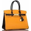 Hermès Birkin 30 Special Order HSS Jaune d'Or / Black Epsom BGHW