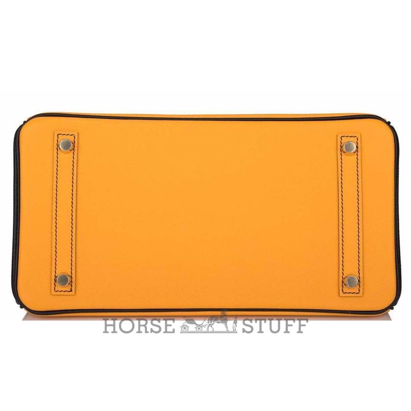 Hermès Birkin 30 Special Order HSS Jaune d'Or / Black Epsom BGHW