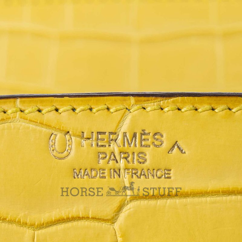 Hermès Birkin 30 Special Order HSS Mimosa / Blue Paon Crocodile Porosus BGHW