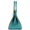 Hermès Birkin 30 Special Order HSS Mimosa / Blue Paon Crocodile Porosus BGHW