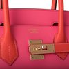 Hermès Birkin 30 Special Order HSS Rose Azalee / Feu Epsom Permabrass