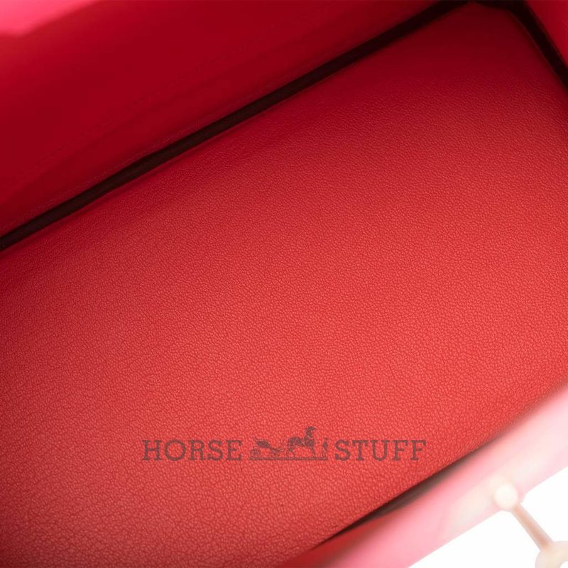 Hermès Birkin 30 Special Order HSS Rose Azalee / Feu Epsom Permabrass