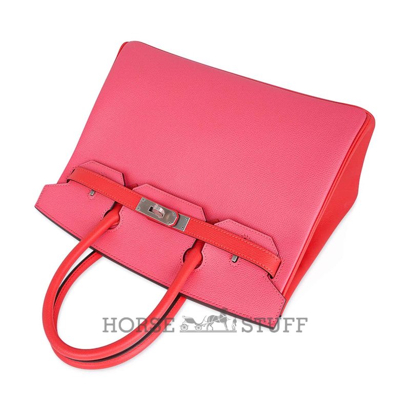 Hermès Birkin 30 Special Order HSS Rose Azalee / Rose Jaipur Epsom BPHW
