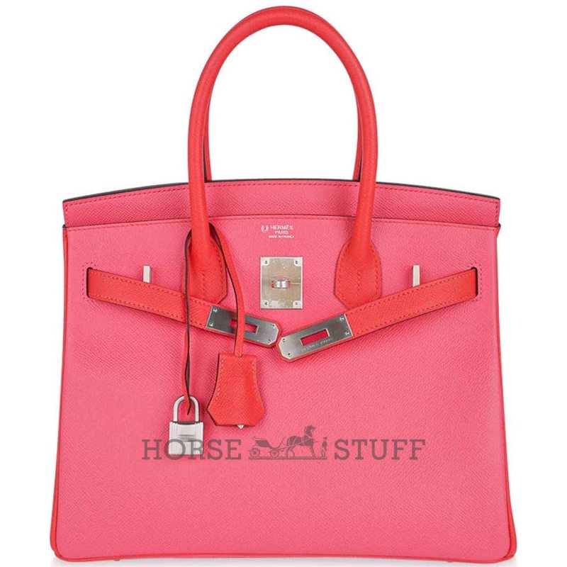 Hermès Birkin 30 Special Order HSS Rose Azalee / Rose Jaipur Epsom BPHW