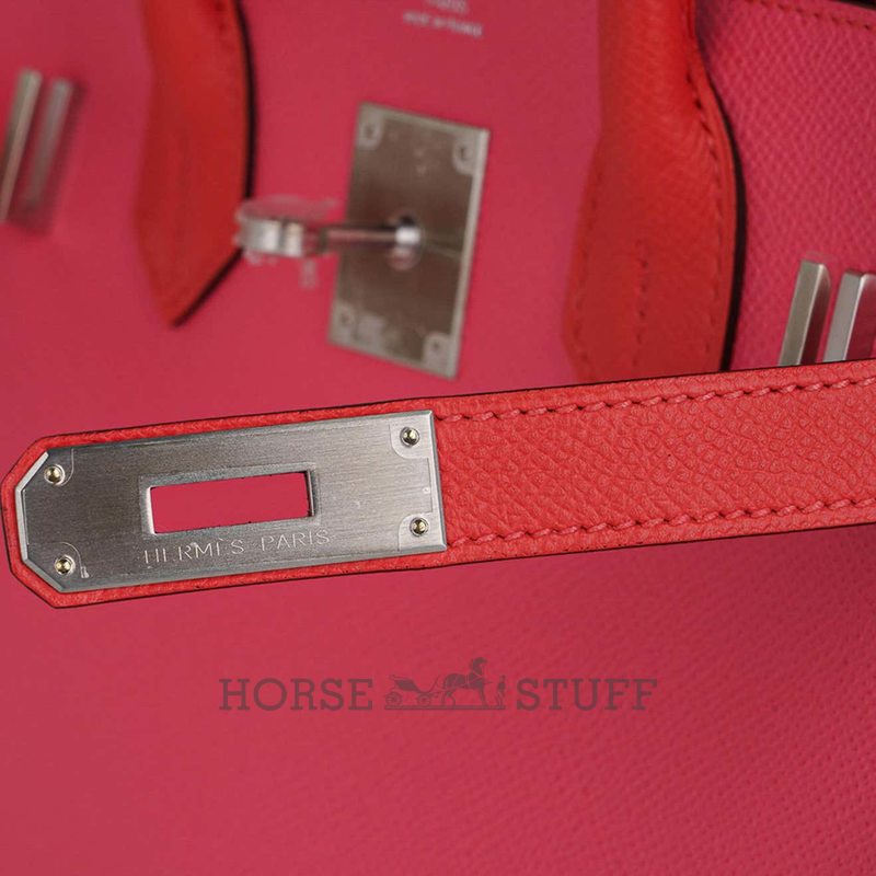 Hermès Birkin 30 Special Order HSS Rose Azalee / Rose Jaipur Epsom BPHW