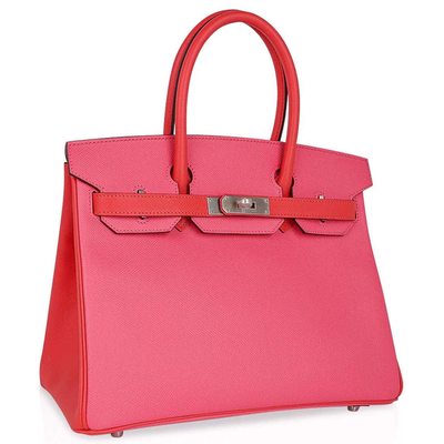Hermès Birkin 30 Special Order HSS Rose Azalee / Rose Jaipur Epsom BPHW