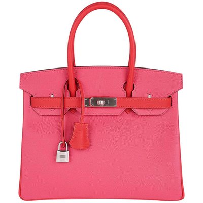 Hermès Birkin 30 Special Order HSS Rose Azalee / Rose Jaipur Epsom BPHW