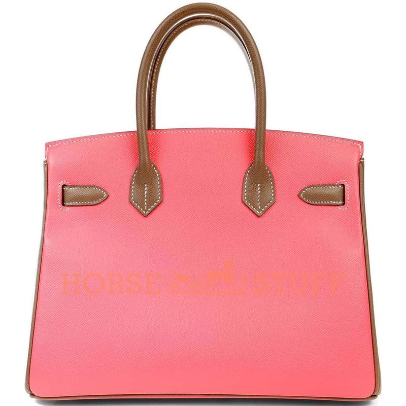 Hermès Birkin 30 Special Order HSS Rose Jaipur / Etoupe Epsom BGHW