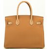 Hermès Birkin 30 Touch Caramel Togo / Tabac Camel Shiny Crocodile Niloticus GHW