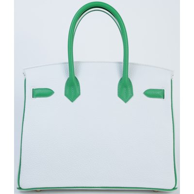 Hermès Birkin 30 Special Order HSS White / Bambou Togo GHW