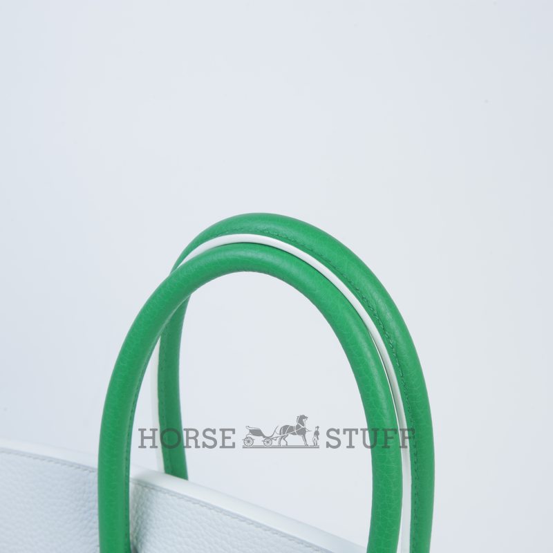 Hermès Birkin 30 Special Order HSS White / Bambou Togo GHW