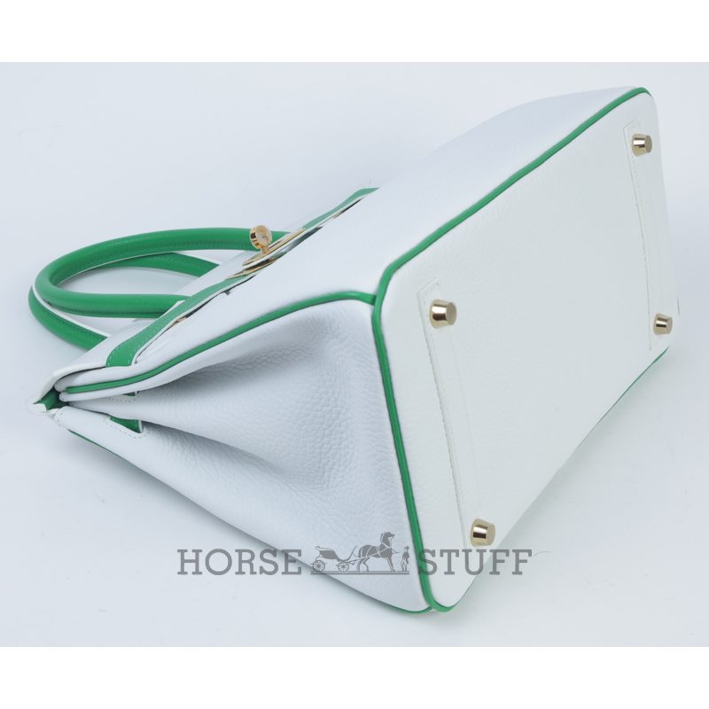 Hermès Birkin 30 Special Order HSS White / Bambou Togo GHW